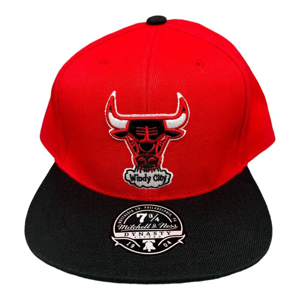 Mitchell & Ness Dynasty Chicago Bulls Windy City Fitted‎ Hat Men's Sz 7 3/4